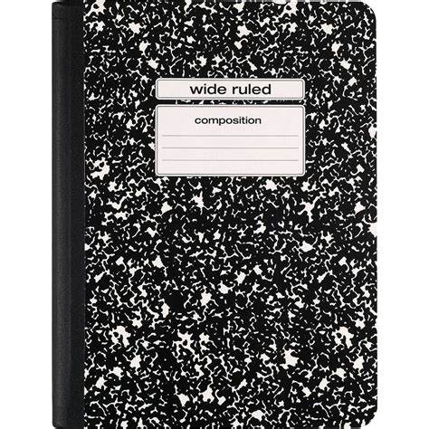 notebook wide ruled